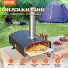 VEVOR Outdoor Oven 12-inch Pellet and Charcoal Fired Maker, Portable Outside Stainless Steel Grill with Pizza Stone, Waterproof Cover, Shovel, Wood Bu